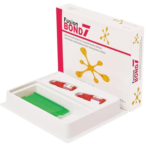 Preevst DenPro Fusion Bond 7 Economy Pack, 2 Liquid Bottles - 5ml, Micro Brushes - 40