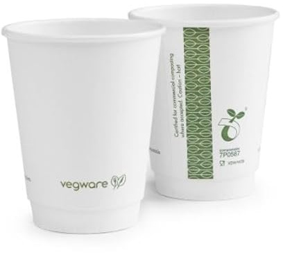 Vegware 8oz Double Wall White Cup, 79-Series