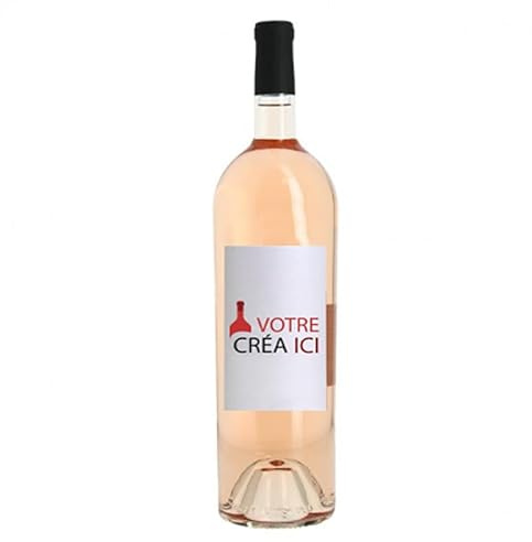 Vin rosé 75cl « Casa Rossa » - Bouteille de vin personnalisée avec votre Message, votre Image, votre Logo… [ Vins et spiritueux ] (1 Bouteille)