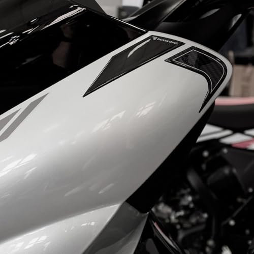 Resin Bike Adhesivos de Moto Compatibles con Zontes 350E 2023-2025. Protección Scooter de Esquinas de Choques y Arañazos de Moto. Pegatinas 3D Resinadas Made in Italy