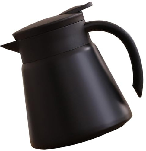 Jarra de café aislada 680 ml de cafetera térmica a prueba de fugas, tetera térmica de acero inoxidable de grado alimenticio, agua de vacío de doble pared, agua, mantenga fría/caliente 12-24 horas tet