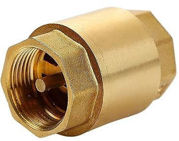 ZoRHac Rückschlagventil, Rückschlagventil, NPT-Messing-Innengewinde, Inline-Federrückschlagventil, 25 mm Durchmesser, 200 WOG zur Wasserkontrolle(1l1 Inch)