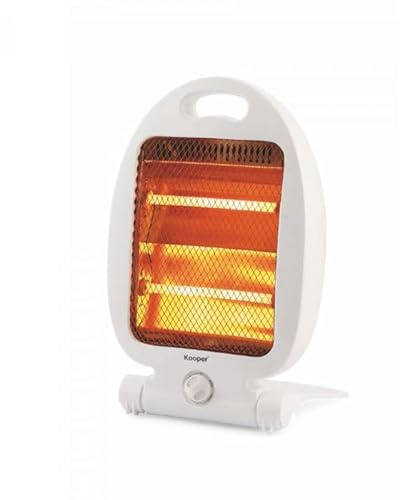 SQUADO Estufa de cuarzo plegable 400 W/800 W, calentador de infrarrojos ideal para espacios pequeños