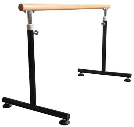 Barre de Danse Classique Barre De Ballet À Domicile Réglable En Hauteur, Barre De Ballet Et Barre De Danse Avec Bouton Réglable, Équipement De Ballet Pour La Gymnastique D'étirement De Fitness(Black,2