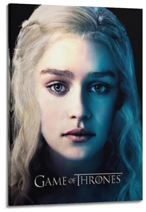 PPZXYEBM TV-Show-Poster Game of Thrones, 2 Daenerys Targaryen, Poster, dekoratives Gemälde, Leinwand, Wandposter und Kunstdruck, moderne Familienschlafzimmer-Dekoration, Poster, 20 x 30 cm