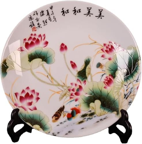 bol à clés， Jingdezhen – assiette de décoration en porcelaine, poterie, nouveau Style chinois, décoration de salon de maison, 20cm