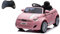 Auto elettrica Nuova Fiat 500 rosa per bambini, telecomando per genitore, porta usb, età 3+