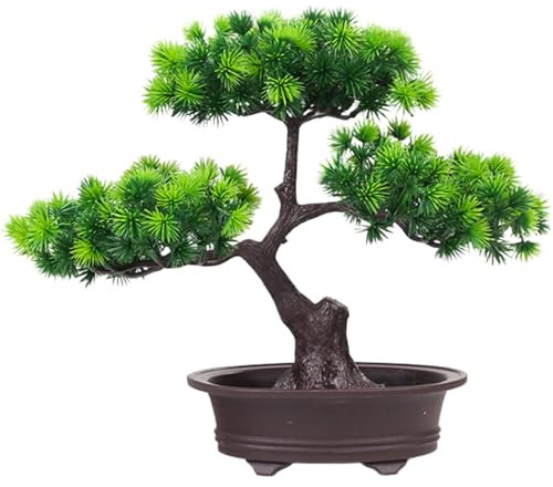 Albero bonsai artificiale 12 '' FINE BONSAI Tree, pianta da scrivania piante in vaso finte decorazioni artificiali per decorazioni per la fattoria da giardino zen zen 2
