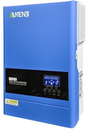 Aninerel 6200W Solar Hybrid Inverter 48Vdc to 230Vac Pure Sine Wave Inverter with 120A MPPT Solar Charge Controller, Max PV Input Voltage 500V, for 48V Lithium Batteries,mit WiFi-Modul