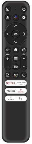 Telecomando di ricambio RC813 FMB1 IR adatto per Smart TV TCL Mini Led 4K 8K 55Q750G 65Q750G 75Q650G 85Q650G 55Q650G 65Q650G 75Q750G 85Q750G 75QM850G 85QM850G G 98QM 850G, 32S370G, 40S370G