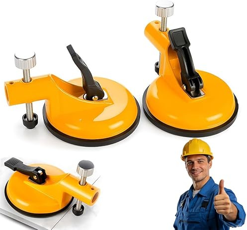 Heavy Duty Floor Gaps Fixer Tool,Leveling Suction Cup Flooring Tool,Tile Countertop Installation Tools,Aluminum Alloy Wall Tile Leveler,for Glass Stone Slab Laminate Carpentry Woodworkers