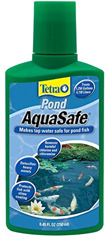 TetraPond AquaSafe 16.9 Ounces, Makes Tap Water Safe For Pond Fish