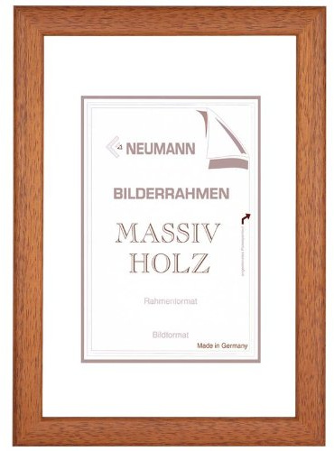 Neumann Bilderrahmen Holzwechselrahmen Atlantic 40 x 60 cm, Teak matt