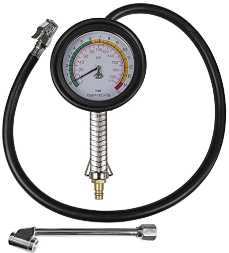 Güde 2752 Reifenfüller Profi Luftdruckprüfer bis 11bar, großes Manometer
