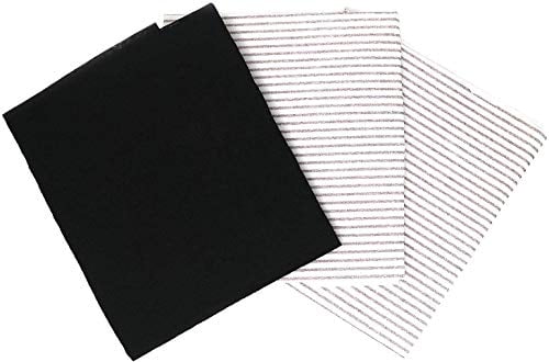 Grease and Carbon Cooker Hood Filters, Pack of 3, Cut to Size, Vent Filters for All Cooker Hoods & Extractor Fans, Universal Cooker Hood Fan Filters, Kitchen Extractor