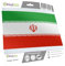 Kiwistar - Autoaufkleber Sticker Fahne Flagge Aufkleber 15cm Iran Flagge Länder Wappen Fahne Sticker Kennzeichen - Auto - Fahrrad - LKW