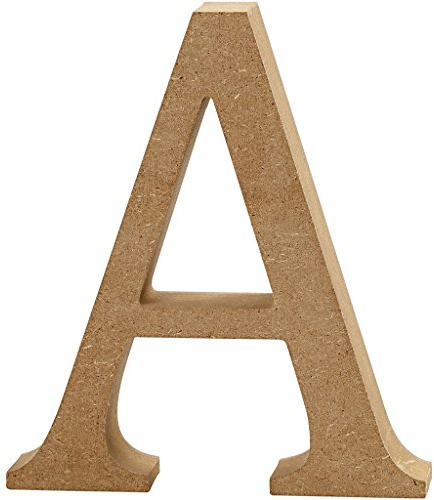 Buchstabe, H: 13 cm, Dicke 2 cm, MDF, A, 1Stck.