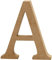 Creativ 56310 Wooden Letter, Brown, One size