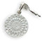 Darts Scheibe & Pfeil Anhänger Durchmesser 15mm Sterling Silber 925 (Art. 207001)