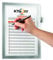 Durable Info-Rahmen Duraframe Note (A4, mit Magnetverschluss und Stifthalter) 1 Stück, silber, 499323