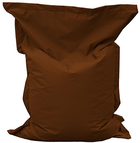 Sitzsack Beanbag rechteckige Bodenkissen 200x140cm 32 Farben Indoor Outdoor Sitzsäcke mit Füllung Riesensitzsack Kindergarten Sitzkissen Schule Bean Bag ca.480L(braun)