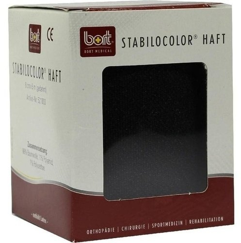 BORT StabiloColor haft Binde 8cm schwarz 1 St