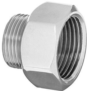 Raccords de tuyaux en réduction de connexion chrome femme x mâle 3/4x 1/2