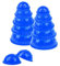 ROSENICE Cupping Schröpfen Massage Set Silikon Schröpfen Cups Körper Gesichts Vakuum-Massage 12pcs (Blau)