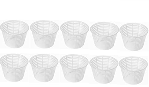 AlcoFermBrew 10 x Käseform 12x6.3cm - 0.5kg – Käseformen | Korb | Käseherstellung | Lab
