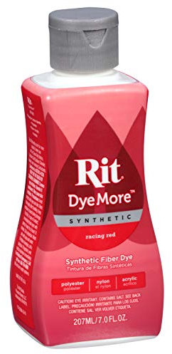 Rit DyeMore - Tinte líquido para telas sintéticas, 207 ml, 13 colores Racing Red