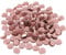 LOVIVER 100 Stücke Glas Stein Klar Murmeln Aquarium Pebbles Flache Untere Runde Top, Transparent Rosa