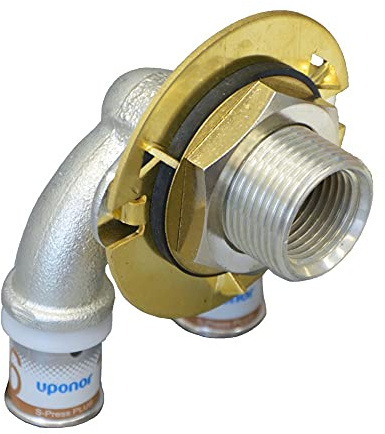 Uponor S-Press PLUS U-Wanddurchführung Eck LWC 16mm x 1/2 IG I=25