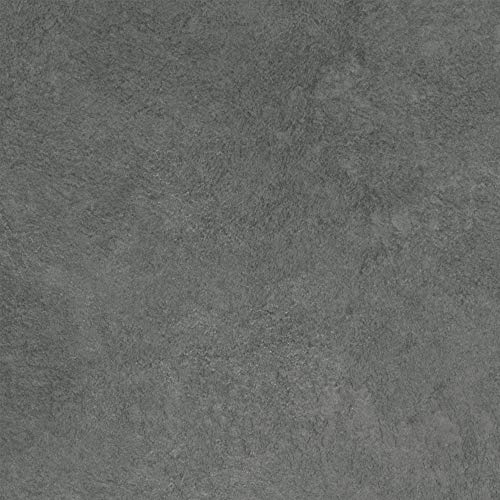 PVC Bodenbelag Meterware anthrazit CV Bodenbelag in Betonoptik ideal für Küche und Flur Vinylboden Meterware in 2 m und 4 m Breite mit Schaumrücken | Variante : 4m x 2,5m