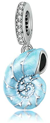 Breloque en argent sterling 925 en forme de conque chauve-souris en forme de chat pour bracelet Pandora, Argent sterling Argent