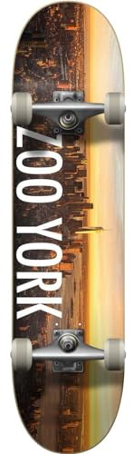 Zoo Zoo Unisex – Erwachsene York Logo Skateboard, Sunrise, 7.5'