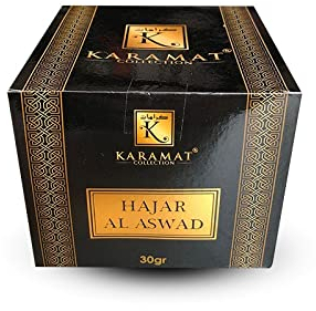 Orientalischer Weihrauch von Karamat aus Dubai 30g Orient Arabisches Bokhor Räucherwerk Oudh Bakhour (Hajar Al Aswad)