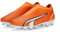 PUMA Match LL FG/AG JR, Botas de fútbol, Ultra Orange White-Blue Glimmer, 38.5 EU