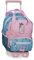 Enso We Love Flowers Kleiner Rucksack mit Trolley, Rosa, 23 x 28 x 10 cm, Polyester, 6,44 l, Rosa, Kleiner Rucksack mit Trolley