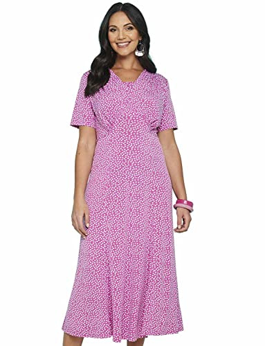 Chums Ladies 46 inch Length Spot Print Dress Rose 22