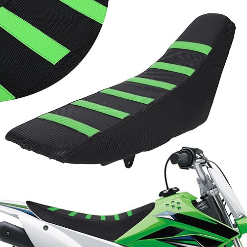 Anxin Universal-Motorrad-Sitzbezug aus Gummi, weich, passend für die meisten Dirt Bikes wie SX CRF KXF RM YZ YZF KLX 125 250 150 200 250 350 450 Dirt Pit Bike Off Road Grün