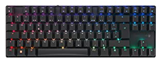 CHERRY MX 8.2 TKL Wireless, Kabellose Gaming-Tastatur ohne Nummernblock, Französisches Layout (AZERTY), mit Metallkoffer für Transport, MX RED Switches, Schwarz