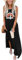 AUSELILY Robe Longue Femme Ete sans Manches Robe de Plage Maxi Casual Femme Longue avec Poches Arc-en-Ciel XXL
