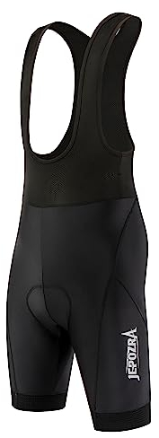 JEPOZRA Salopette Ciclismo Uomo Estiva Pantaloncini Bici Fondello Gel Pantaloni Imbottiti MTB Corti Salopette Bicicletta Professionale Bibshort (2XL, Nero-03)