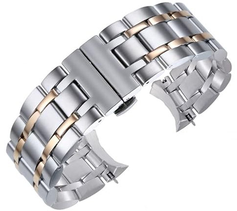 SCHIK Uhrenarmband Für Tissot T035 T035407 T035439 Luxus Armbänder Faltschließe Edelstahl Ersatz Uhr Zubehör Teile, 18 mm, Kunststoff, Achat