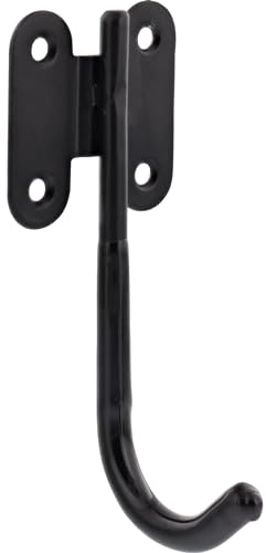 WAGNER - hooks4tools - Wandhaken SINGLE - 114 x 45 x 45 mm, Stahl beschichtet schwarz, für Geräte, Kleidung etc. - 15209001