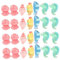 WHAMVOX 28st Leuchtendes Seepferdchen Seepferdchenfiguren Kleines Meerestier Seepferdchen Figur Feengarten-Accessoires Meerestier-kuchenaufsatz Meerestieranhänger Miniatur Harz Aquarium