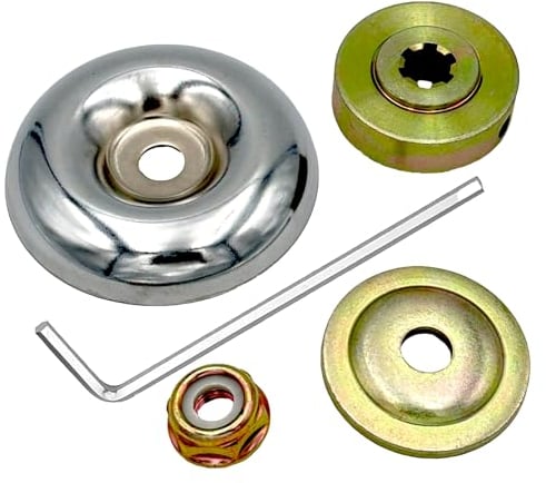 Freischneider Zubehör - 5 STK Metallgetriebe Klinge Mutter Set, Ersatzteile für Motorsensen, Rasenmäher Blade Adapter Kit, Freischneider Messer und Rasentrimmer Zubehör