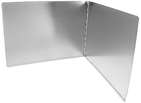 ABOOFAN Kochfeldabdeckung Spritzschutz Küchenschutzplatte Koch-Spritzer-Bildschirm Metallsieb Waschbecken Aus Rostfreiem Stahl Küchenhelfer Fett Ölplatte Rostfreier Stahl