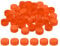 PATIKIL 1.2inch Plastic Bottle Caps for Crafts, 200Pcs Reusable Protection Bottle Screw Lids for Empty Container DIY Scrapbook Decorations, Orange