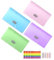 4 Pcs Expanding File Organisers, A6 Size Portable Accordion Folder with 13 Pockets, Filing Boxes Document Organiser, Plastic Wallets Receipt Organiser for Filing Folders & Storage Box 17.8x10.6x3 cm
